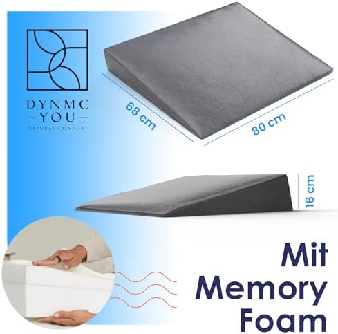 Bett-Keilkissen 80 cm Reflux Grau DYNMC YOU