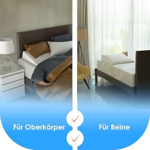 Bett-Keilkissen 80 cm Reflux Weiß DYNMC YOU