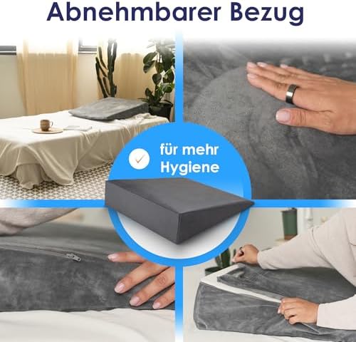 Bett-Keilkissen 80 cm Reflux Grau DYNMC YOU