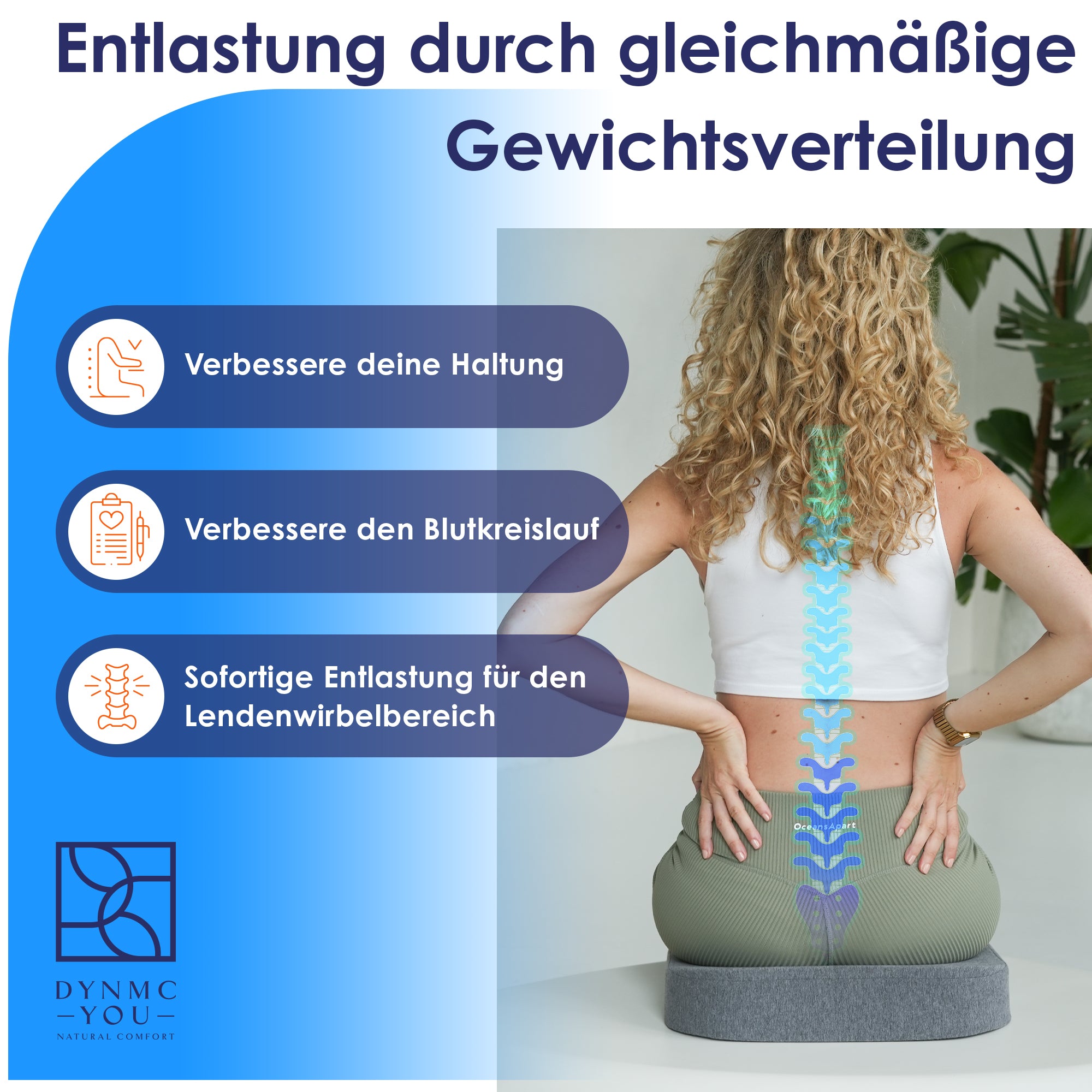 Ergonomisches Keilkissen