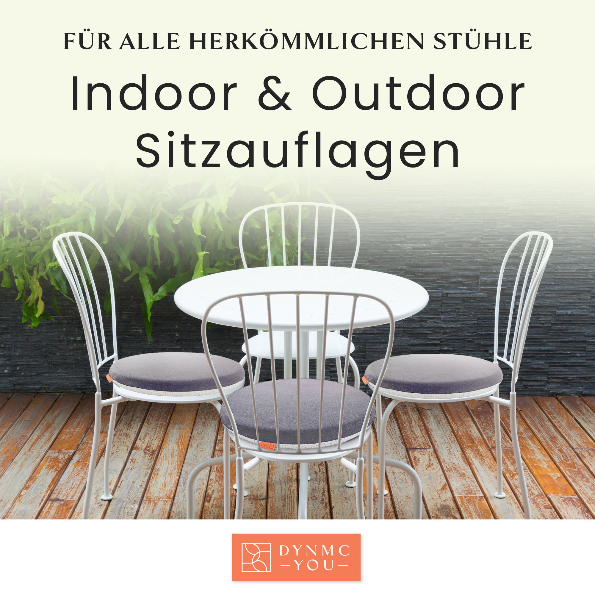 Runde Stuhlkissen für Indoor und Outdoor
