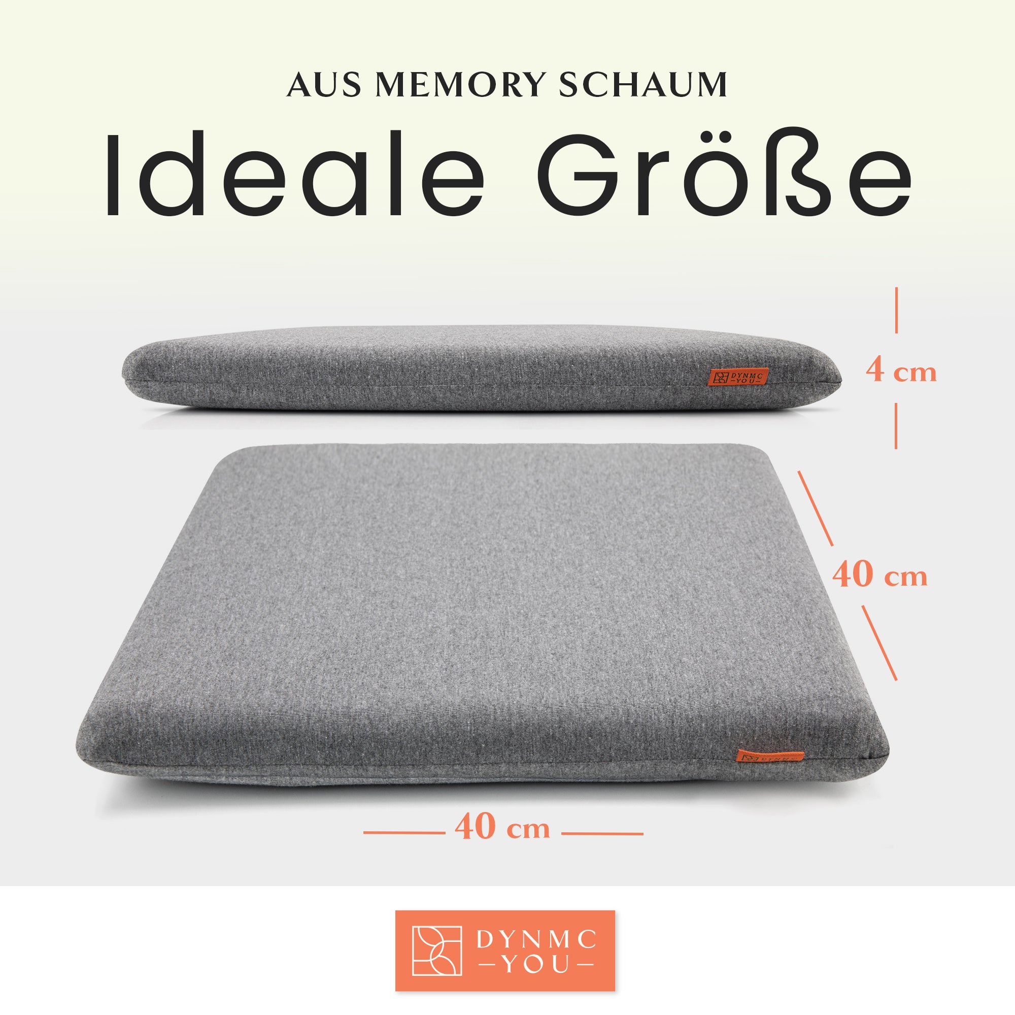 Eckiges Stuhlkissen - 2er / 4er Set