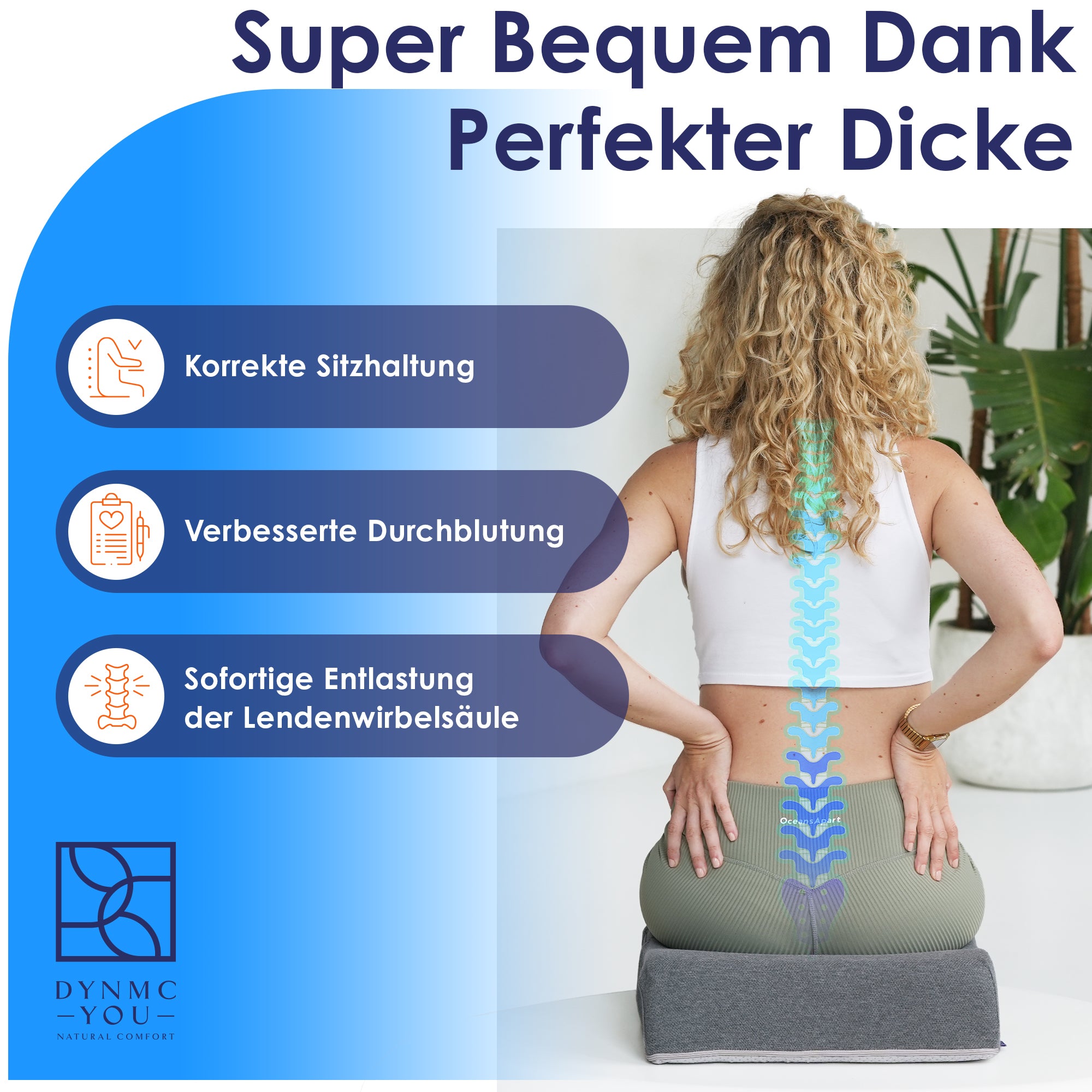 Erwachsene Sitzerhöhung für Bürostuhl