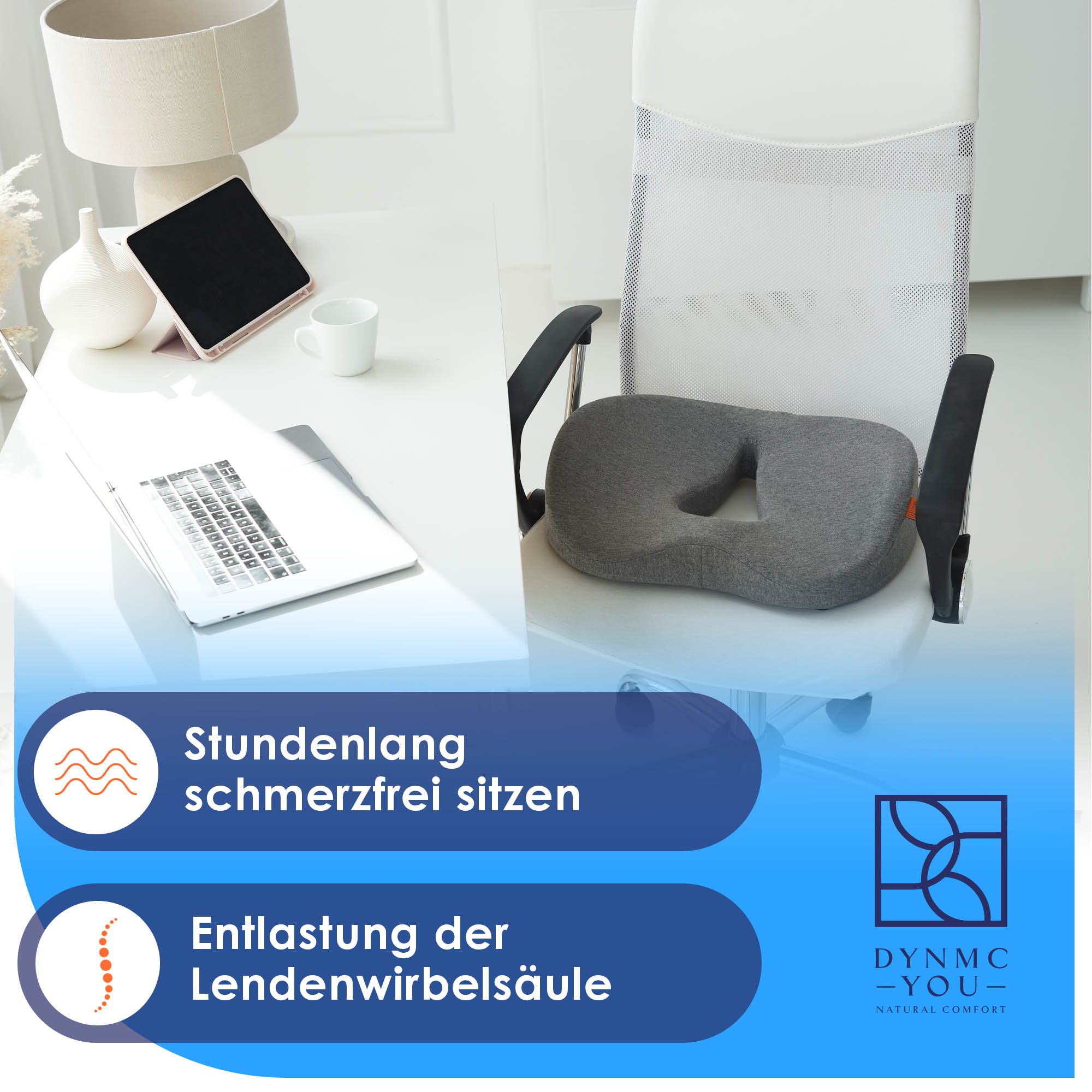 Sitzring zur Entlastung der Lendenwirbelsäule