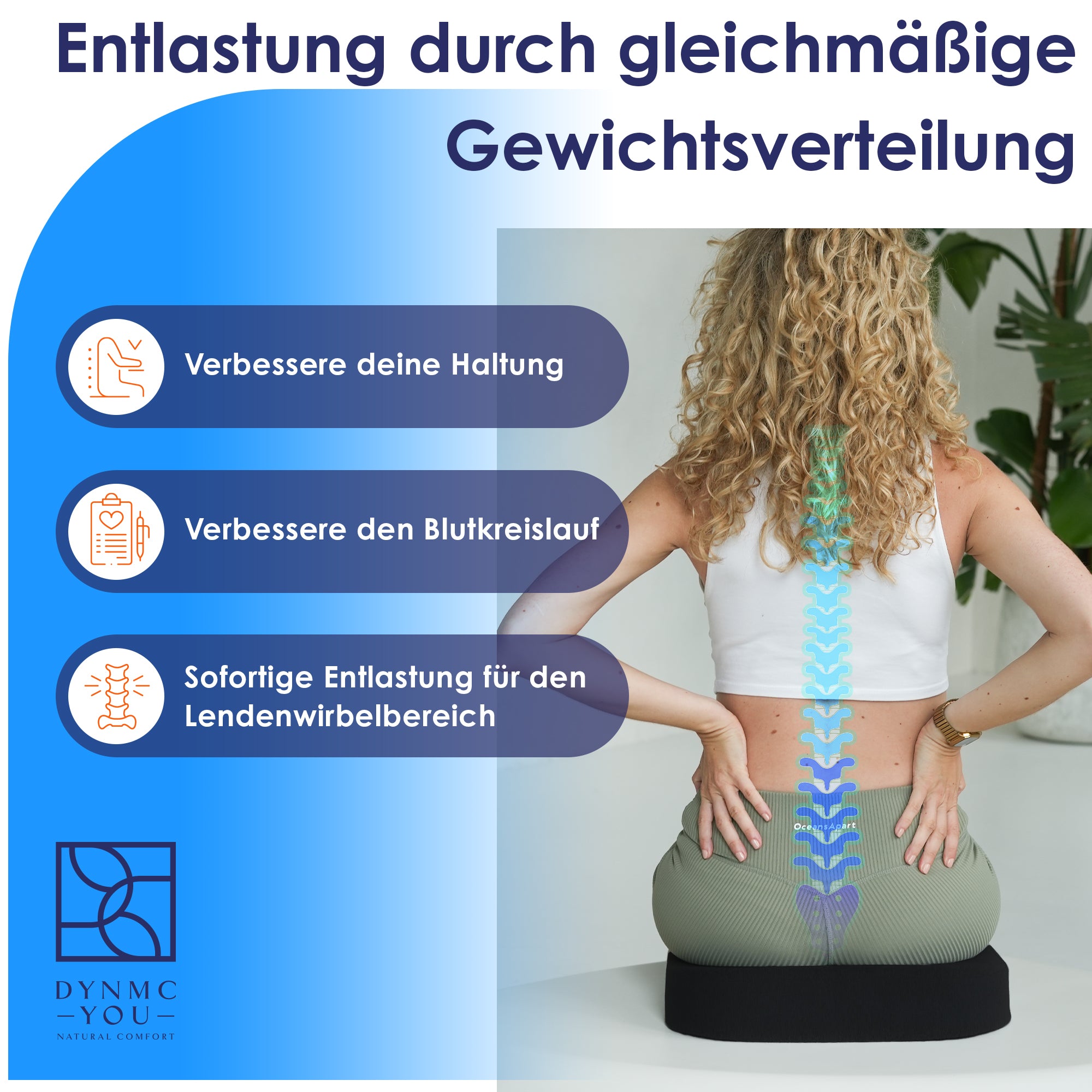 Ergonomisches Keilkissen