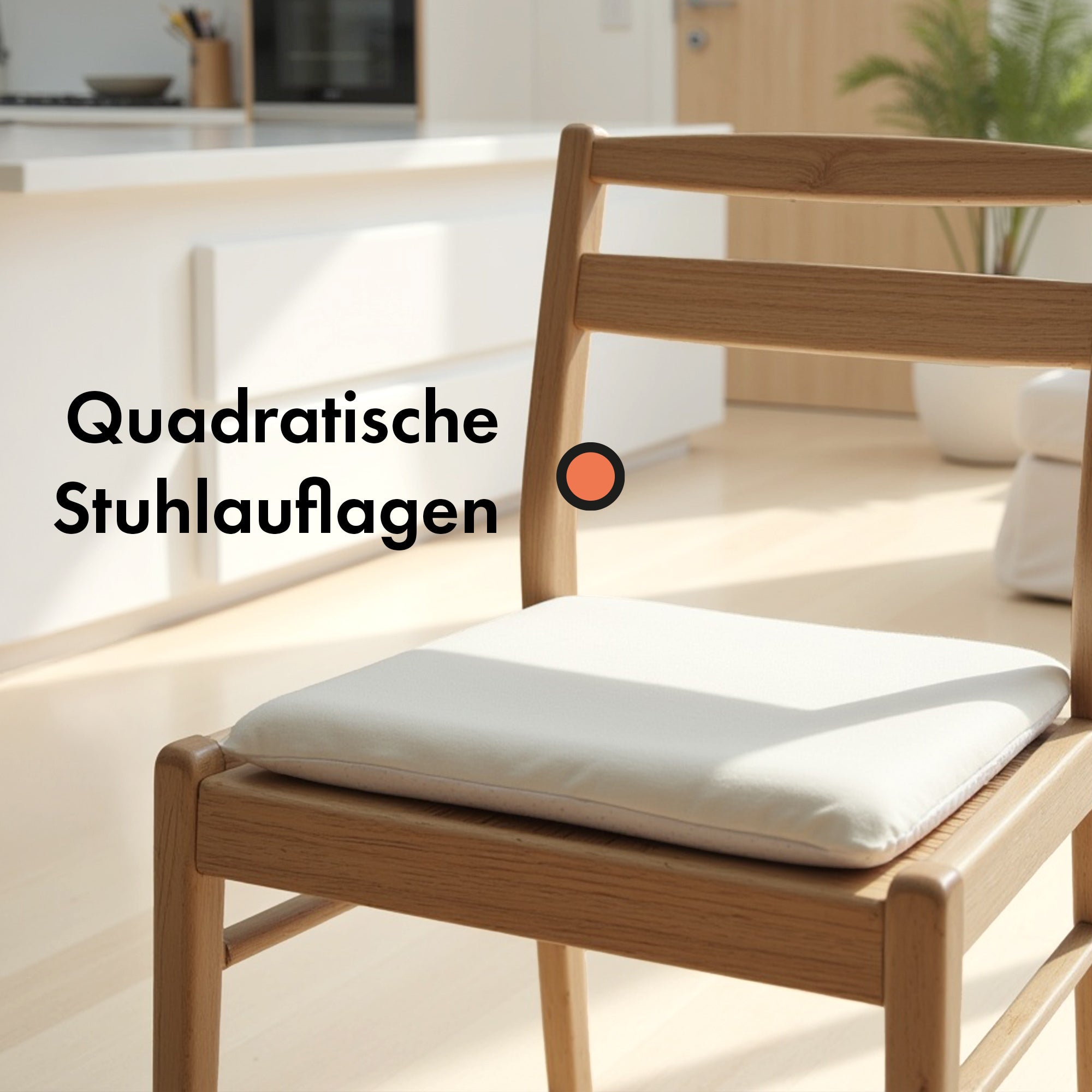 Eckiges Stuhlkissen - 2er / 4er Set