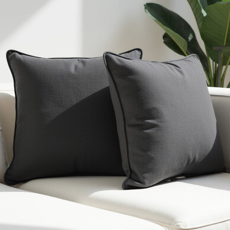 Sofakissen Anthrazit 50x50cm - 2er Set
