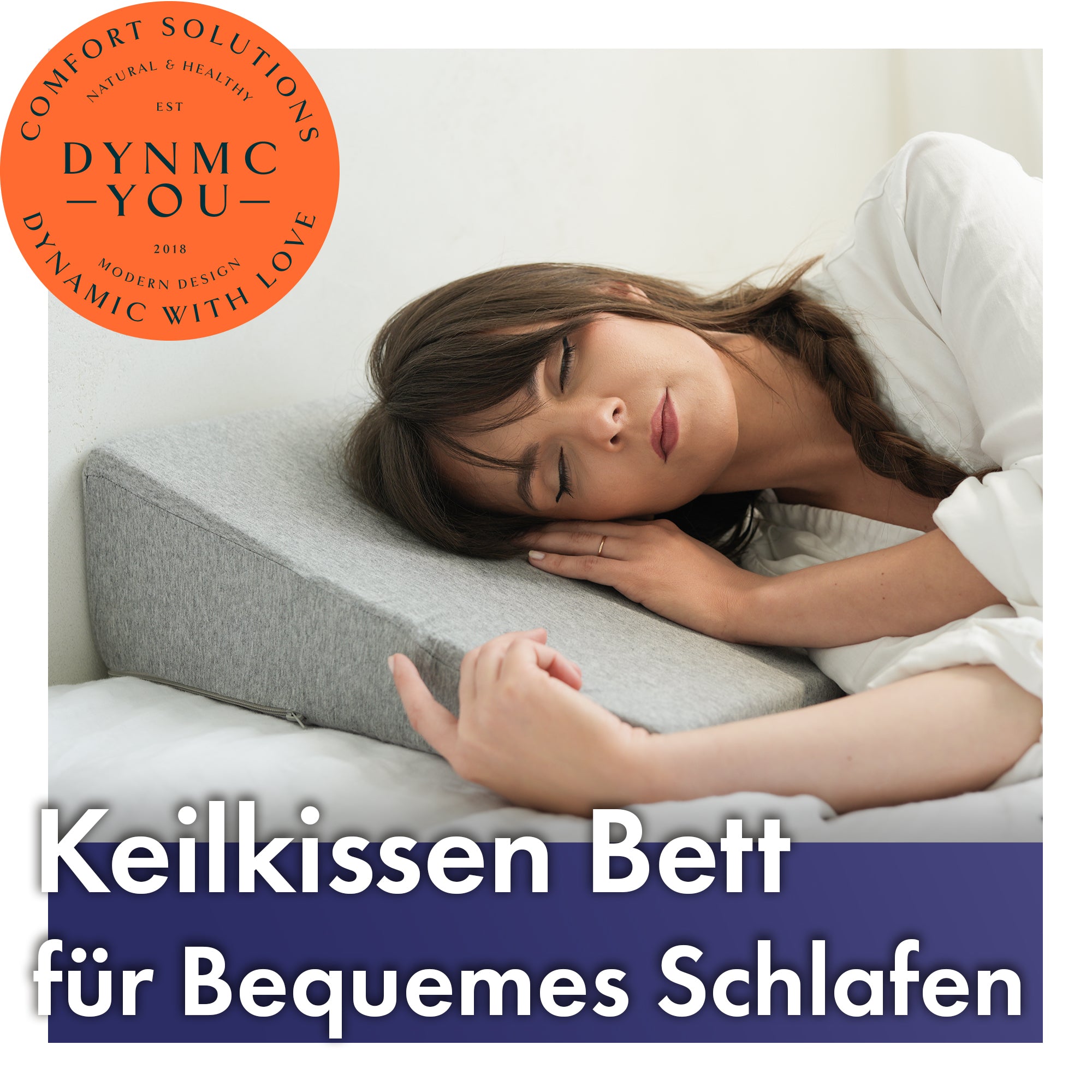 90cm breites Keilkissen für bequemes Schlafen