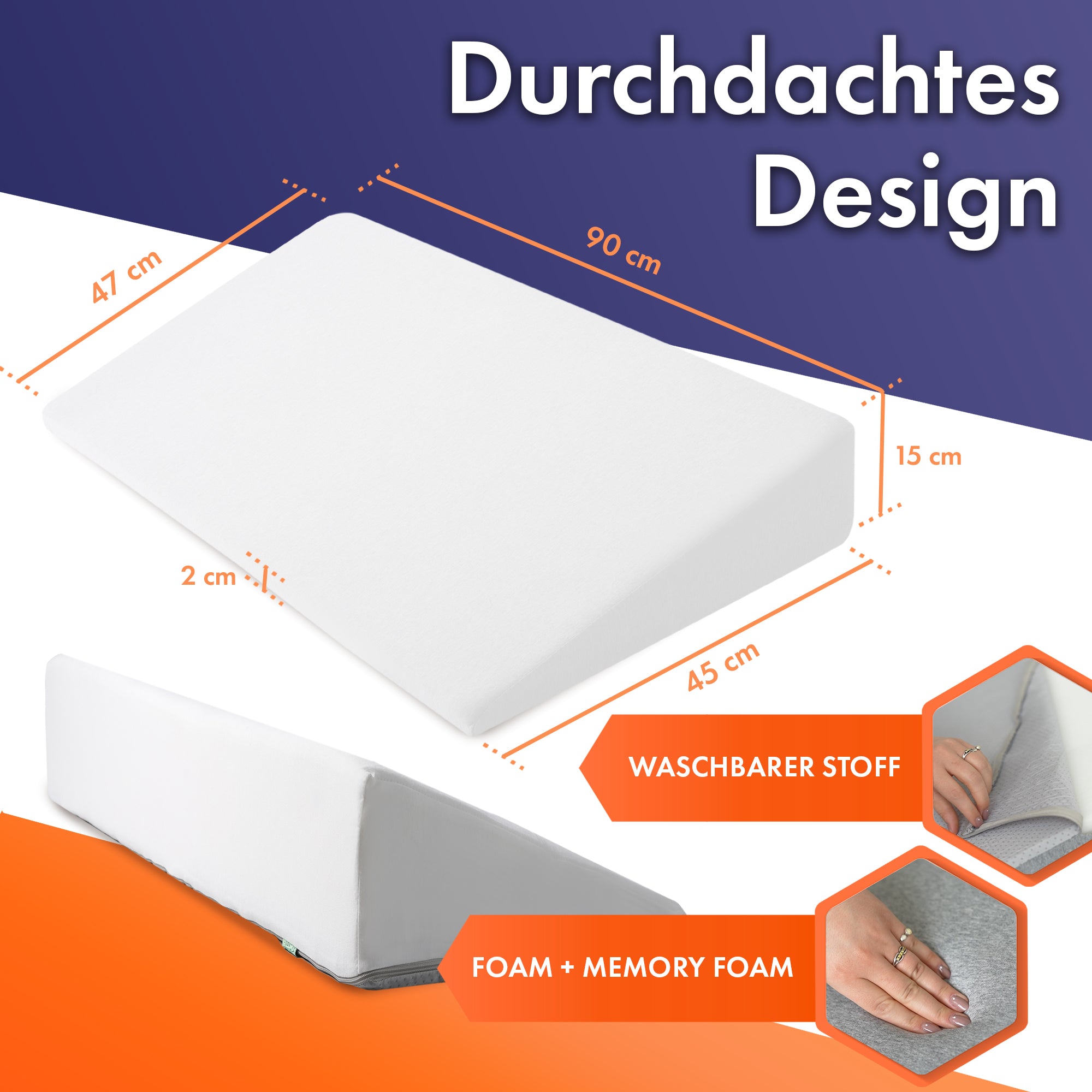 Keilkissen Bett 90cm