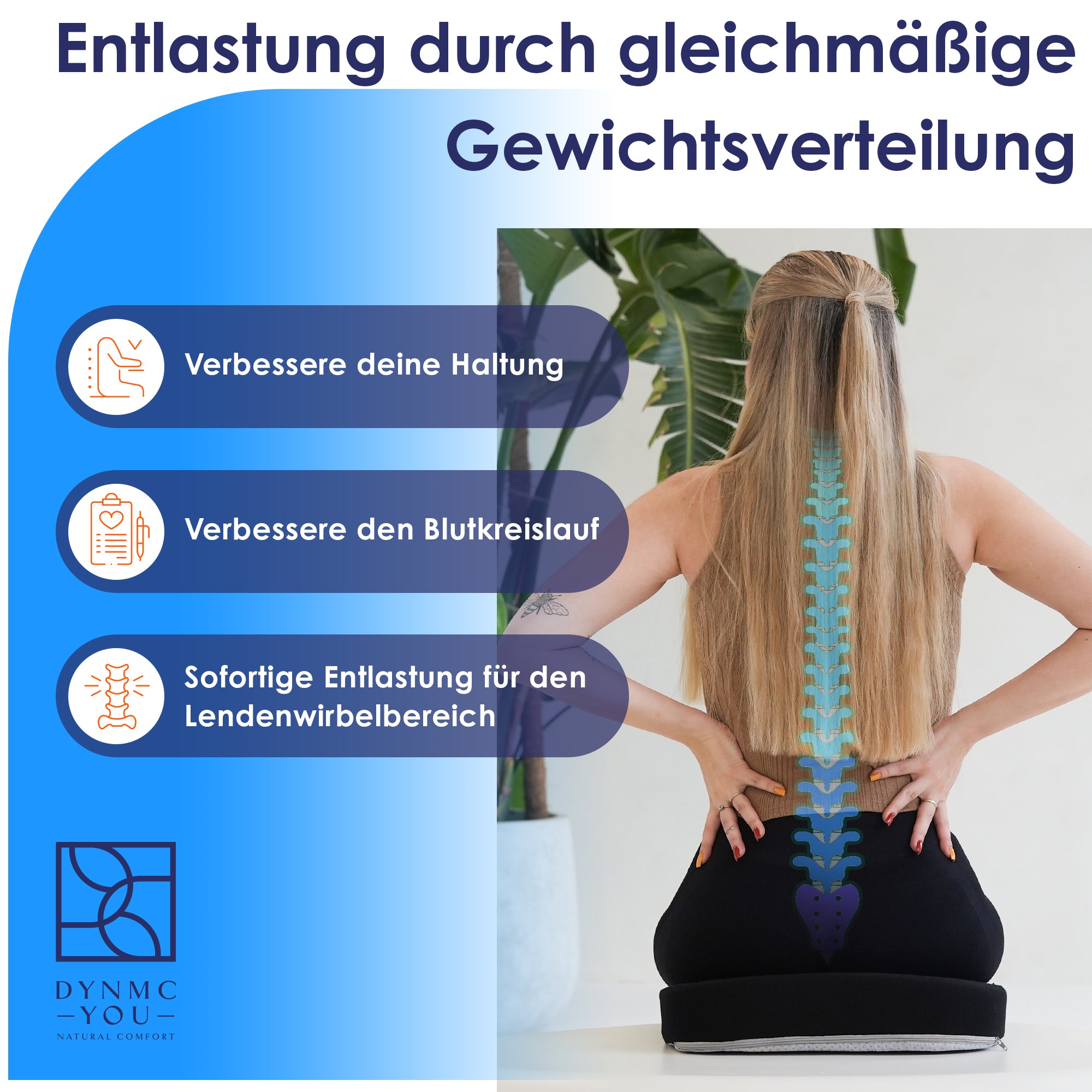 Ergonomisches Sitzkissen für Büro