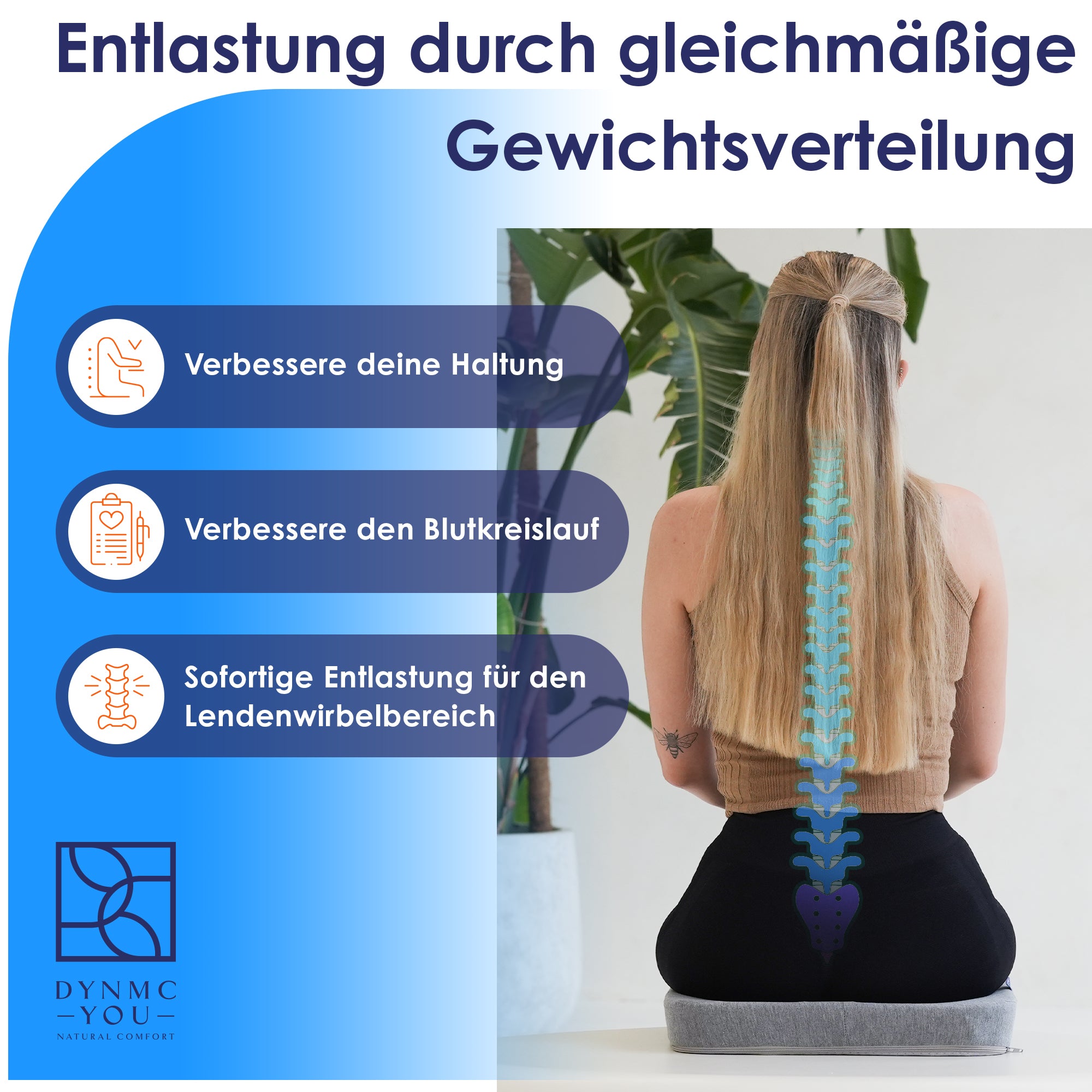 DYNMC YOU Sitzkissen für Erwachsene