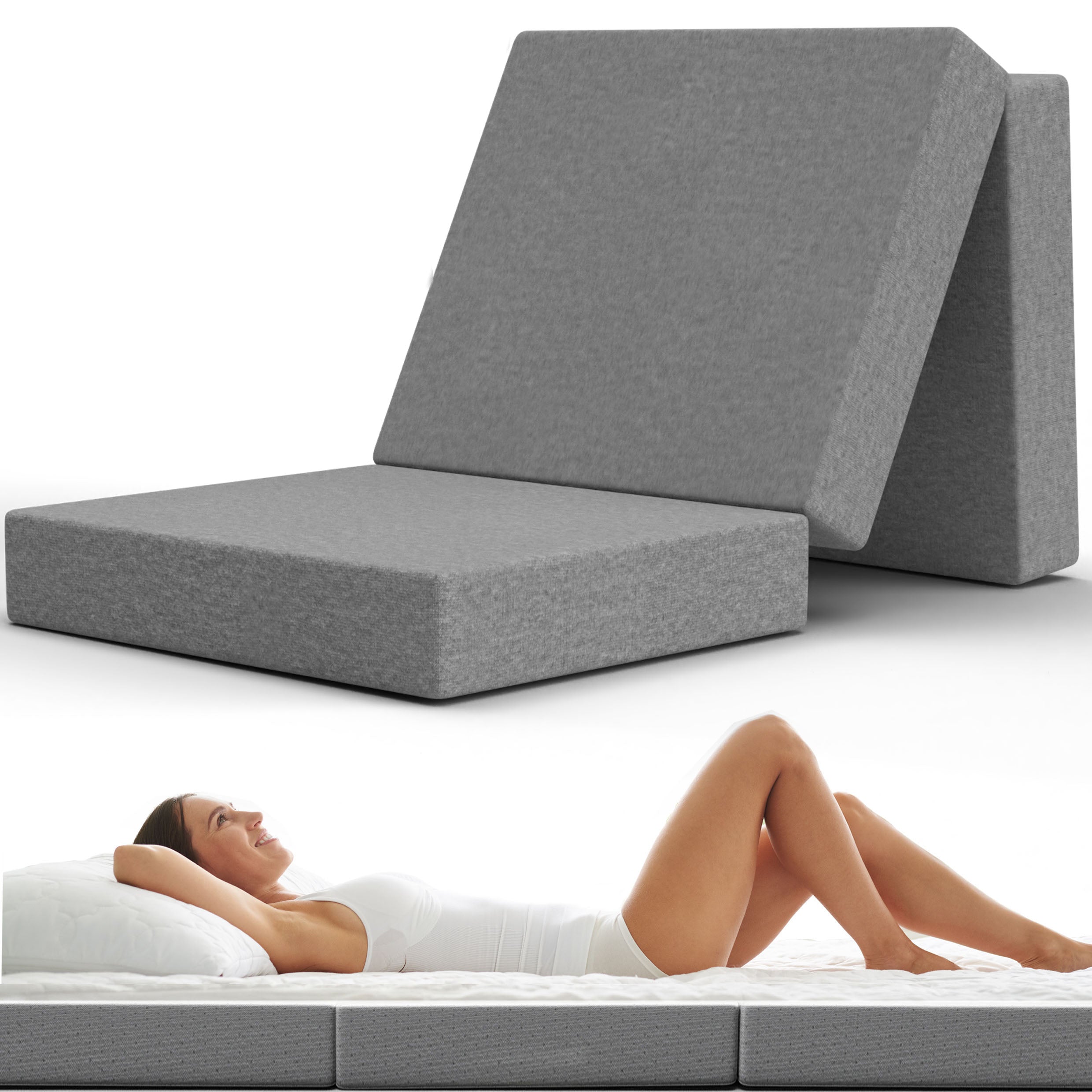 Klappmatratze 65 x 195 cm | Memory Foam Gästematratze