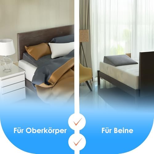 Bett-Keilkissen 80 cm Reflux Grau DYNMC YOU