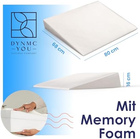 Bett-Keilkissen 80 cm Reflux Weiß DYNMC YOU