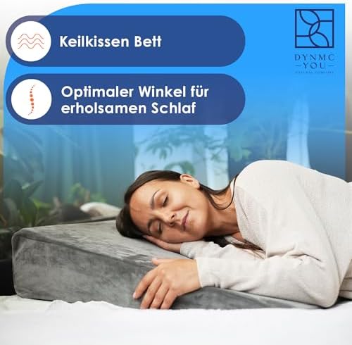 Bett-Keilkissen 80 cm Reflux Grau DYNMC YOU