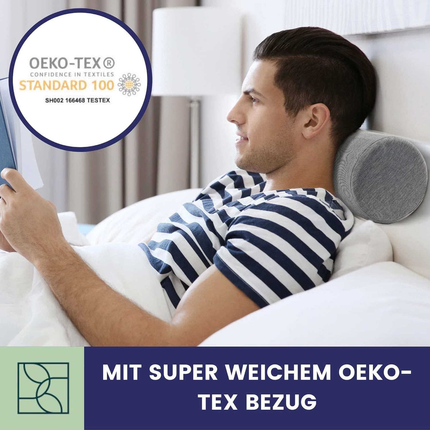 Nackenrolle mit super weichem oeko text Bezug