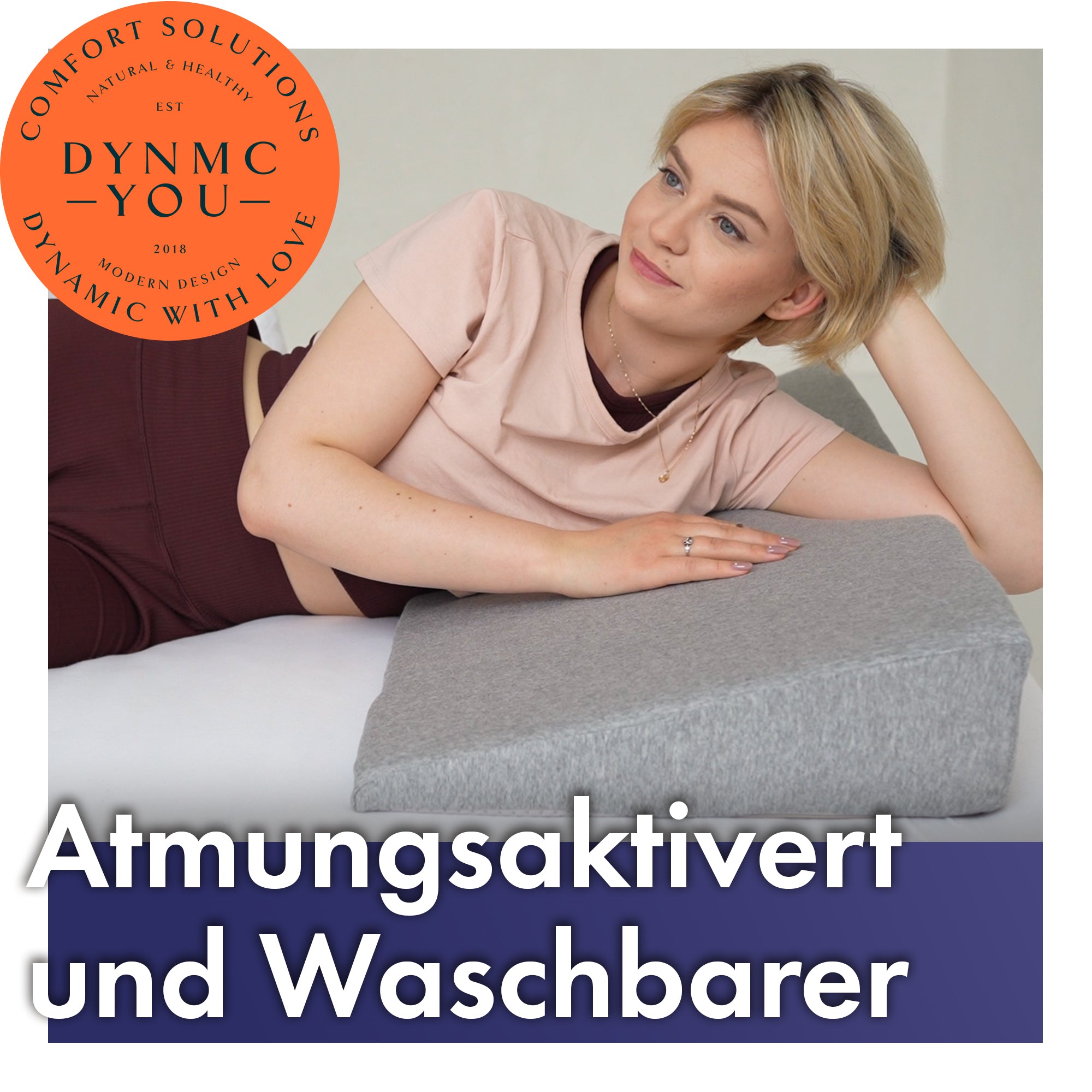 90cm Keilkissen Bett atmungsaktiviert und waschbar