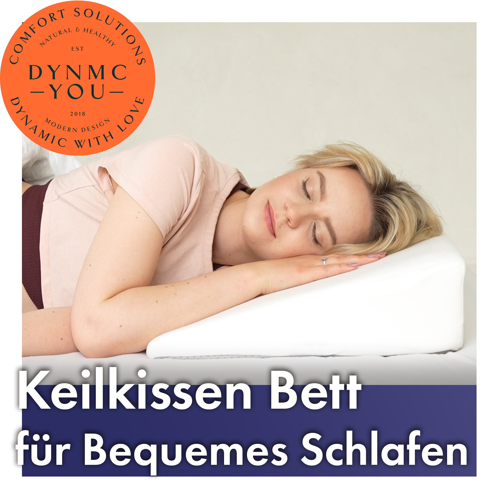 Keilkissen Bett 90 cm weiß für bequemes Schlafen