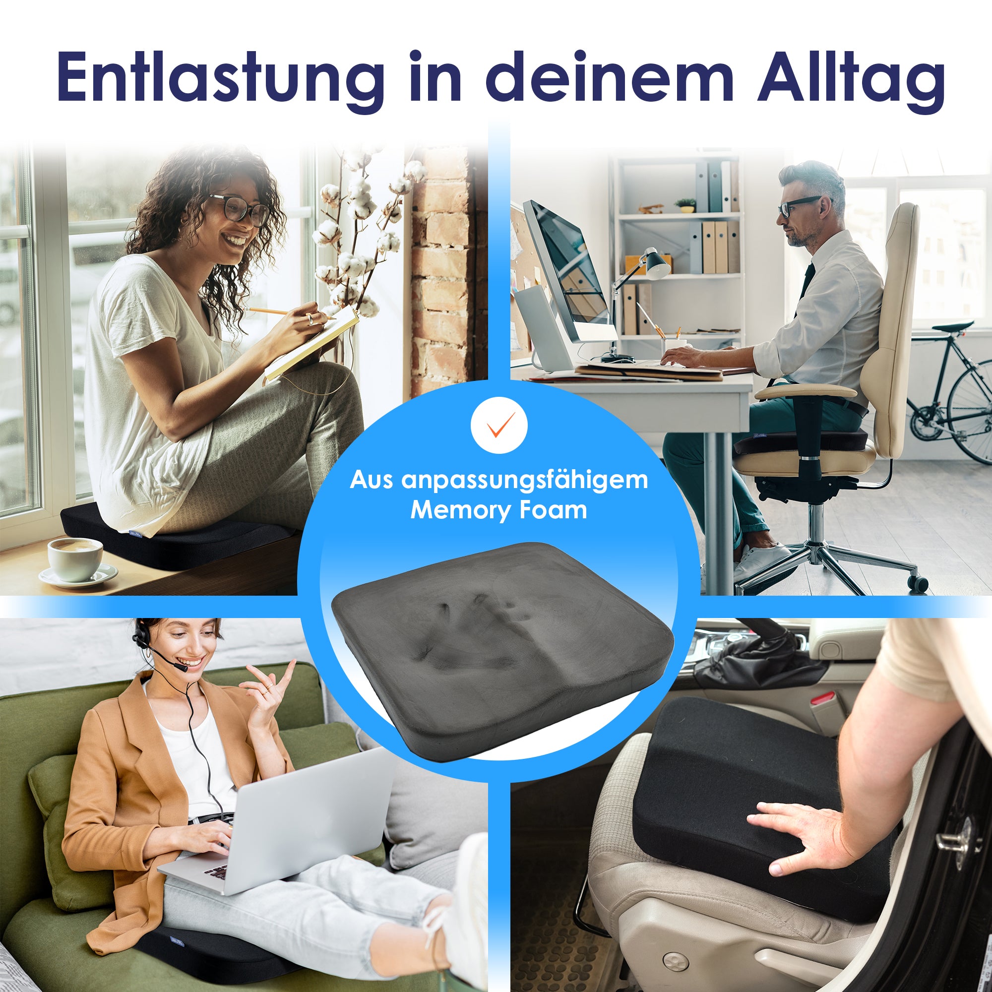 Ergonomisches Sitzkissen für Büro